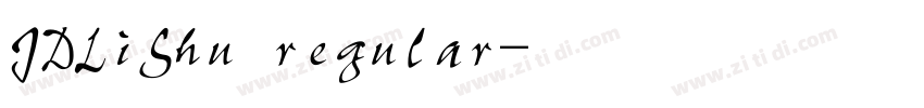JDLiShu regular字体转换